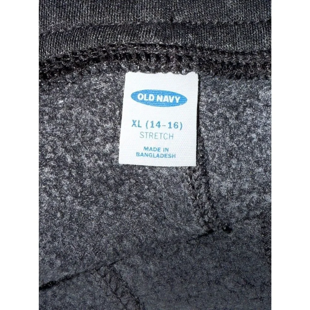 Old Navy Boys XL (14-16) Gray Stretch Knit Jogger Sweatpants Lounge Pants MINT